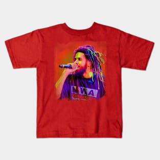 J. Cole//Pop Art Style Kids T-Shirt